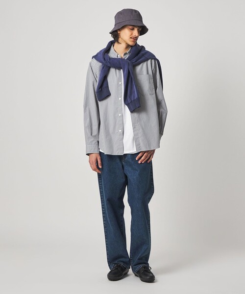 Steven Alan（スティーブンアラン）の「＜Steven Alan＞ 60 コンパクトヤーン チェック レギュラーカラー シャツ NARROW（シャツ/ブラウス・メンズ・ロイヤルブルー/モカ・XL/L/M/S）」の8枚目の写真