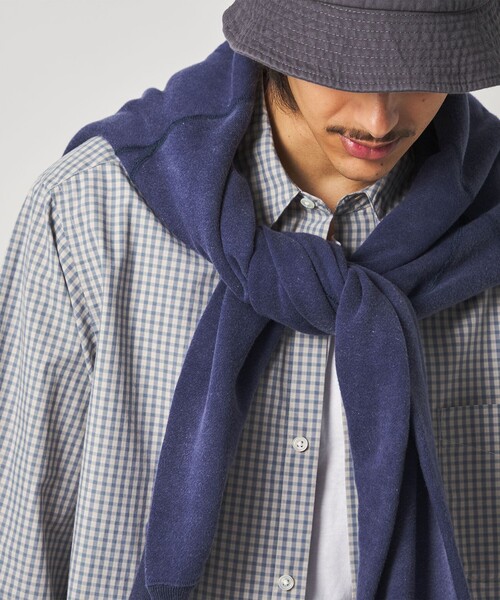 Steven Alan＞ 60 コンパクトヤーン チェック レギュラーカラー シャツ