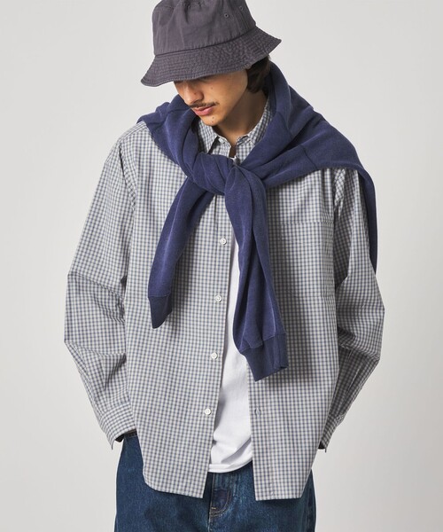Steven Alan（スティーブンアラン）の「＜Steven Alan＞ 60 コンパクトヤーン チェック レギュラーカラー シャツ NARROW（シャツ/ブラウス・メンズ・ロイヤルブルー/モカ・XL/L/M/S）」の11枚目の写真