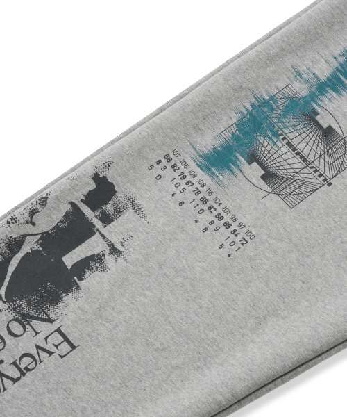 BROWNBREATH(ブラウンブレス)の「GRAPHICS SWEAT PANTS - MELANGE GREY(スウェットパンツ・レディース・その他・M/L/XL/S)」の5枚目の写真