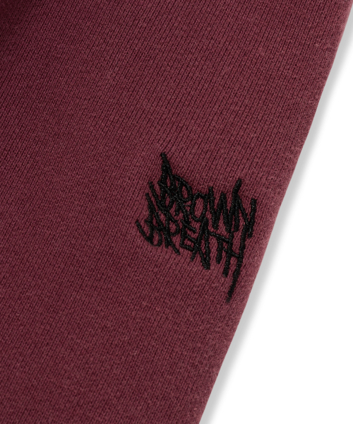 BROWNBREATH（ブラウンブレス）の「TAG DIRTY WIDE SWEAT PANTS - BURGUNDY（スウェットパンツ・レディース・その他・XL/S/M/L）」の5枚目の写真