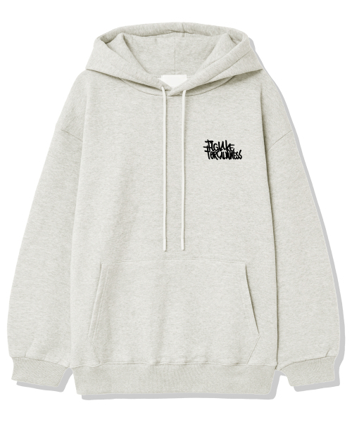 TI.GLAKE(ティーグレイク)の「エクストラロゴ起毛フードパーカーオートミール(パーカー・レディース・その他・XXL/L/XL)」の2枚目の写真