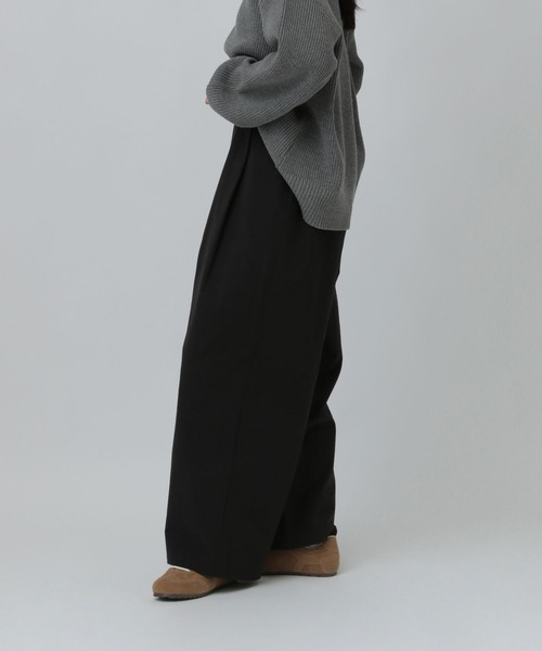 LEPSIM（レプシィム）の「フロントタックパンツ　637496（その他パンツ・レディース・ブラック/ベージュ/ブラウン・FREE）」の6枚目の写真