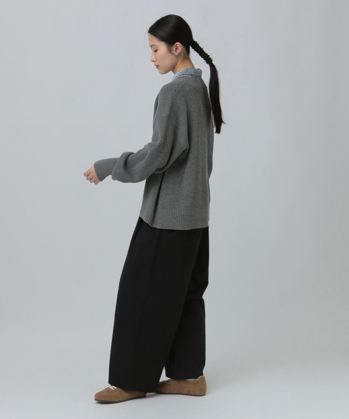 LEPSIM（レプシィム）の「フロントタックパンツ　637496（その他パンツ・レディース・ブラック/ベージュ/ブラウン・FREE）」の9枚目の写真