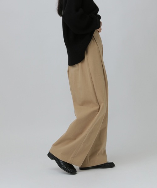 LEPSIM（レプシィム）の「フロントタックパンツ　637496（その他パンツ・レディース・ブラック/ベージュ/ブラウン・FREE）」の12枚目の写真