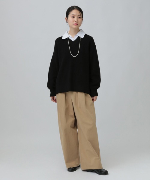 LEPSIM（レプシィム）の「フロントタックパンツ　637496（その他パンツ・レディース・ブラック/ベージュ/ブラウン・FREE）」の13枚目の写真