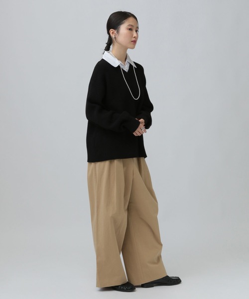 LEPSIM（レプシィム）の「フロントタックパンツ　637496（その他パンツ・レディース・ブラック/ベージュ/ブラウン・FREE）」の15枚目の写真