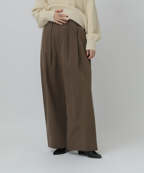 LEPSIM（レプシィム）の「フロントタックパンツ　637496（その他パンツ・レディース・ブラック/ベージュ/ブラウン・FREE）」の16枚目の写真