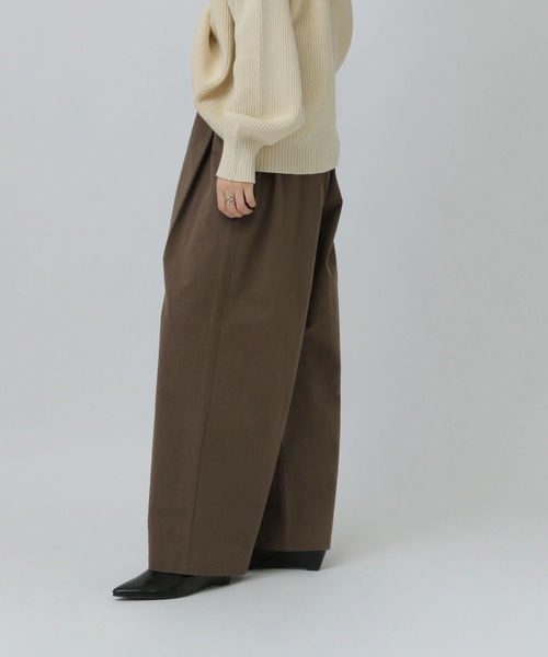 LEPSIM（レプシィム）の「フロントタックパンツ　637496（その他パンツ・レディース・ブラック/ベージュ/ブラウン・FREE）」の18枚目の写真