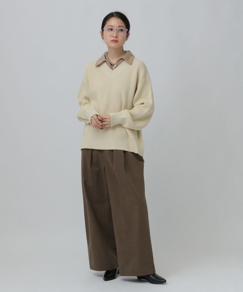 LEPSIM（レプシィム）の「フロントタックパンツ　637496（その他パンツ・レディース・ブラック/ベージュ/ブラウン・FREE）」の19枚目の写真