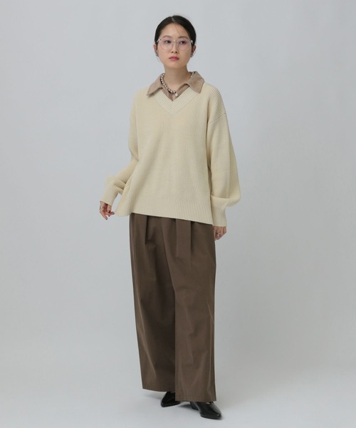 LEPSIM（レプシィム）の「フロントタックパンツ　637496（その他パンツ・レディース・ブラック/ベージュ/ブラウン・FREE）」の20枚目の写真