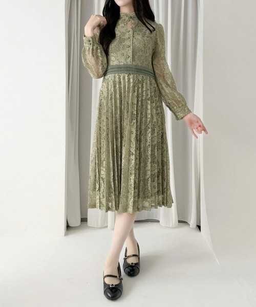 F i.n.t（フィント）の「14’MARJORIEonepiece/fint フィント（ドレス・レディース・ピンクベージュ/グリーン・FREE）」の6枚目の写真