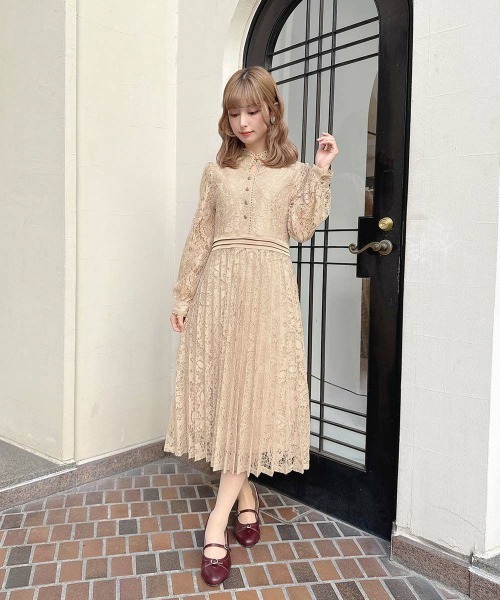 F i.n.t（フィント）の「14’MARJORIEonepiece/fint フィント（ドレス・レディース・ピンクベージュ/グリーン・FREE）」の11枚目の写真