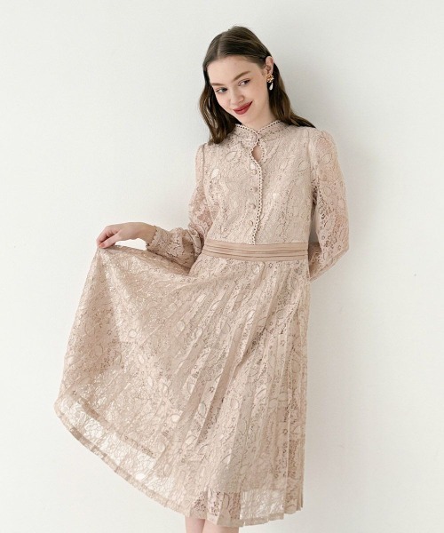 F i.n.t（フィント）の「14’MARJORIEonepiece/fint フィント（ドレス・レディース・ピンクベージュ/グリーン・FREE）」の3枚目の写真