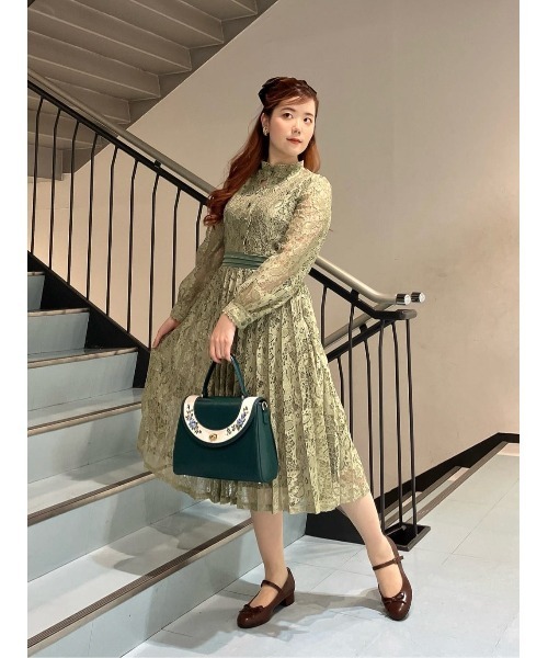 F i.n.t（フィント）の「14’MARJORIEonepiece/fint フィント（ドレス・レディース・ピンクベージュ/グリーン・FREE）」の19枚目の写真