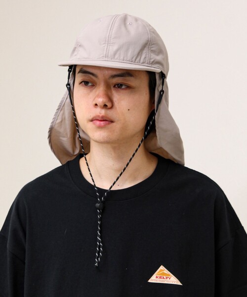 GLOSTER（グロスター）の「【シェイド着脱で2WAY】NYLON SHADE CAP（キャップ・メンズ・ブラック/オリーブ/アイボリー/ライトグレー・FREE）」の4枚目の写真