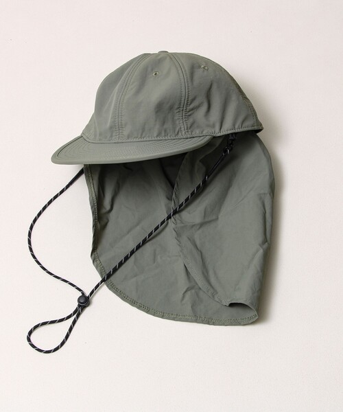 GLOSTER（グロスター）の「【シェイド着脱で2WAY】NYLON SHADE CAP（キャップ・メンズ・ブラック/オリーブ/アイボリー/ライトグレー・FREE）」の7枚目の写真