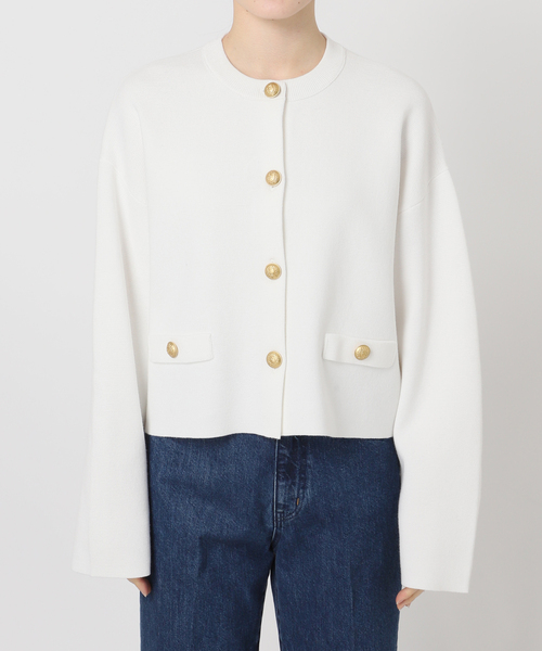 B.C STOCK（ベーセーストック）の「手洗い可 / ミラノリブカーディガン（カーディガン/ボレロ・レディース・ネイビー/ホワイト/サックスブルー・FREE）」の19枚目の写真