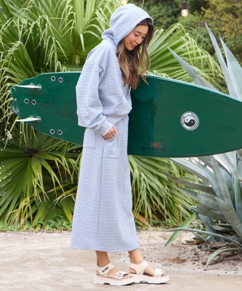 Kahiko(カヒコ)の「【Kahiko】SURF&Palms ジェイフーディー(パーカー・レディース・ベージュ/ネイビー/グリーン/ホワイト/グレー・FREE)」の9枚目の写真