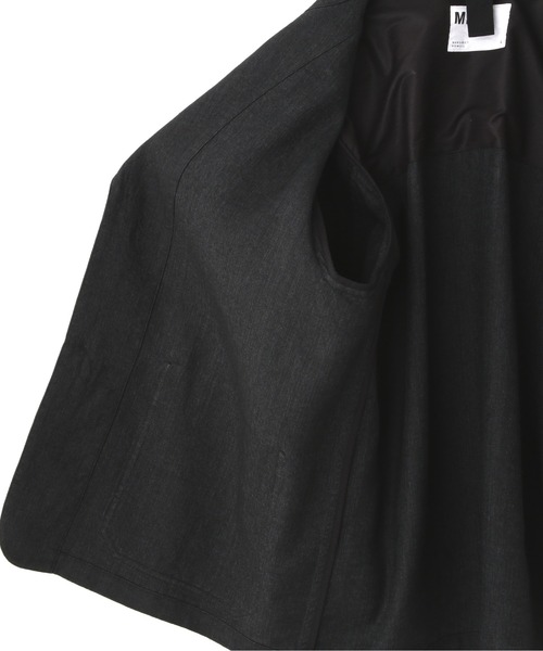 MHL.（エムエイチエル）の「FADED WOOL LINEN TWILL（テーラードジャケット・メンズ・ブラック・SMALL/MEDIUM/LARGE）」の6枚目の写真