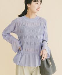 ITEMS URBANRESEARCH | シャーリングフレアスリーブニット(ニット/セーター)