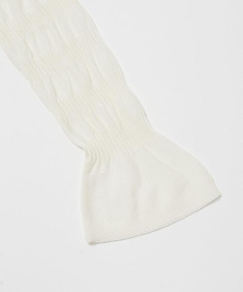 ITEMS URBANRESEARCH（アイテムズ アーバンリサーチ）の「シャーリングフレアスリーブニット（ニット/セーター・レディース・ネイビー/ラベンダー/オフホワイト・FREE）」の22枚目の写真