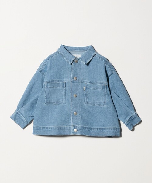 green label relaxing(グリーンレーベルリラクシング)の「デニム ブルゾン / キッズ ストレッチ 100cm-160cm(デニムジャケット・キッズ・コバルトブルー/ブラック/ライトブルー・120cm/130cm/110cm/100cm/150cm/160cm/140cm)」の17枚目の写真