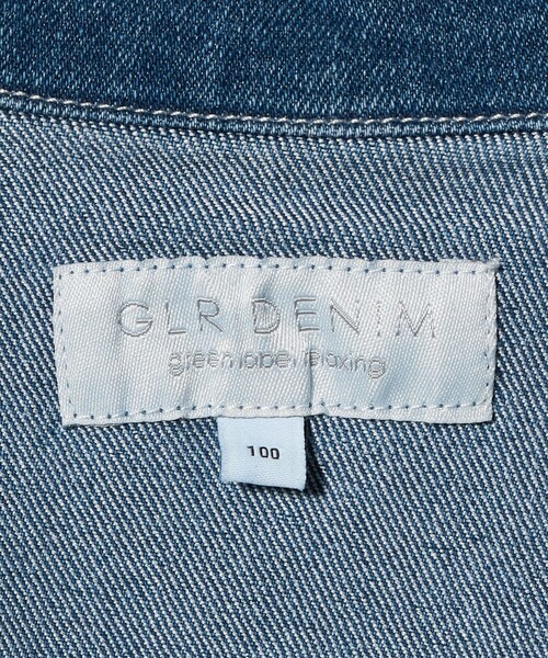 green label relaxing(グリーンレーベルリラクシング)の「デニム ブルゾン / キッズ ストレッチ 100cm-160cm(デニムジャケット・キッズ・コバルトブルー/ブラック/ライトブルー・120cm/130cm/110cm/100cm/150cm/160cm/140cm)」の21枚目の写真