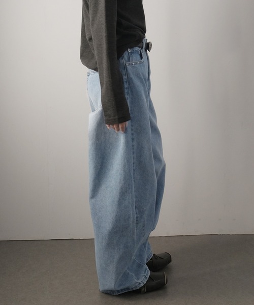 Ulysses（ユリシス）の「スタッズ付きカーブパンツ（その他パンツ・レディース・ブルー/サックスブルー/ブラック/インディゴブルー・M）」の7枚目の写真