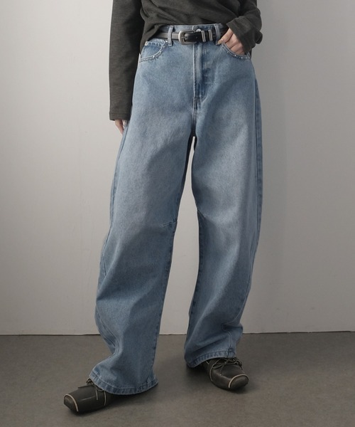 Ulysses（ユリシス）の「スタッズ付きカーブパンツ（その他パンツ・レディース・ブルー/サックスブルー/ブラック/インディゴブルー・M）」の10枚目の写真