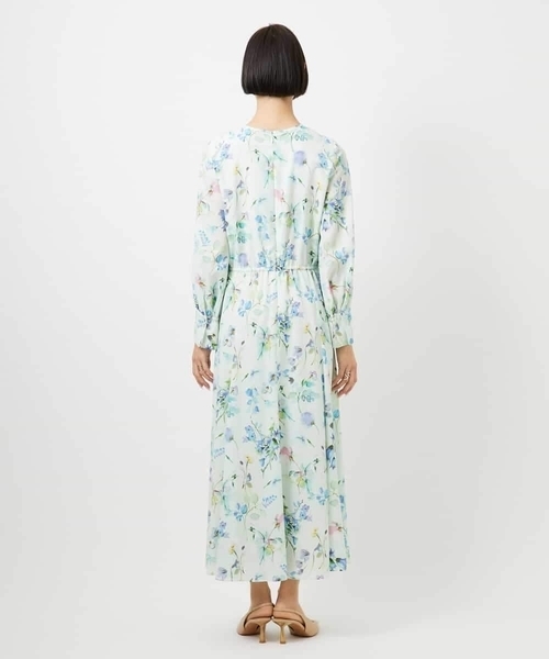 MICHEL KLEIN(ミッシェル・クラン)の「フラワープリントワンピース(ワンピース・レディース・クリーム/ミント・38)」の21枚目の写真