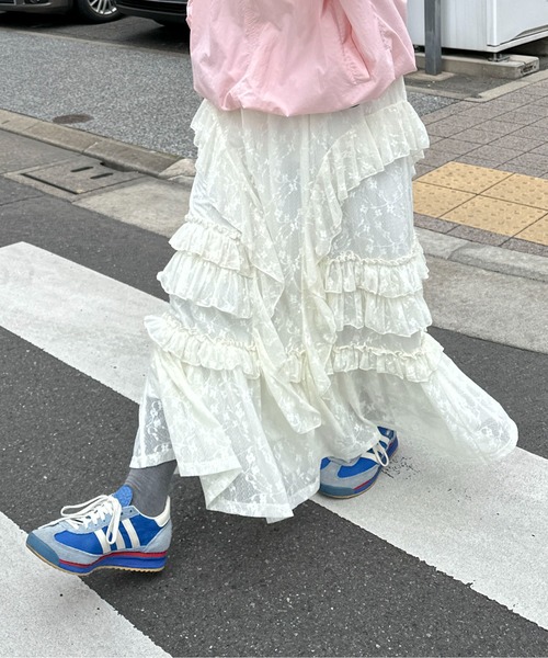 レースティアードボリュームスカート(スカート)|PILIT(ピリット)