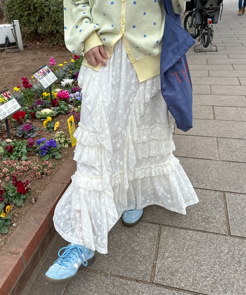 レースティアードボリュームスカート(スカート)|PILIT(ピリット)