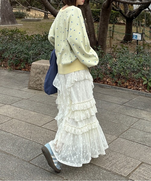 レースティアードボリュームスカート(スカート)|PILIT(ピリット)