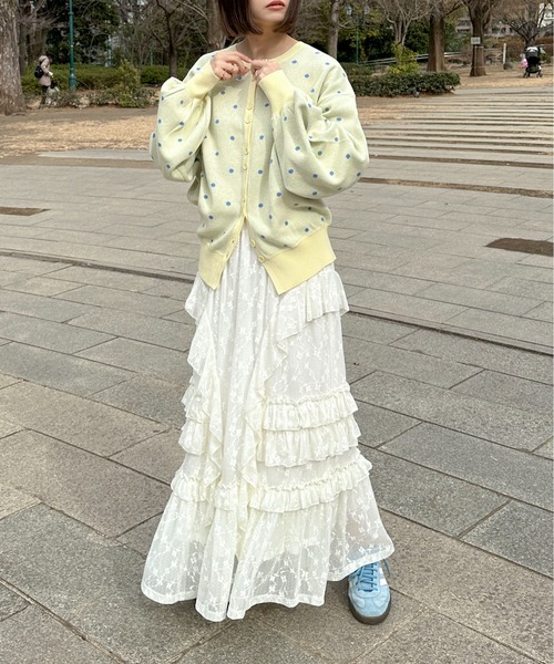 レースティアードボリュームスカート(スカート)|PILIT(ピリット)