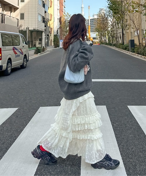 レースティアードボリュームスカート(スカート)|PILIT(ピリット)