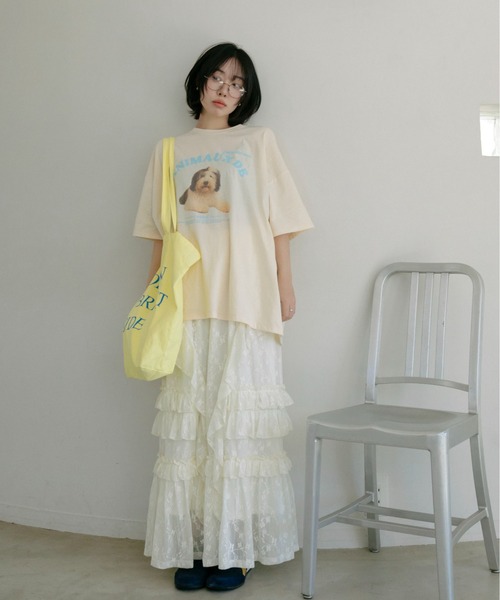 レースティアードボリュームスカート(スカート)|PILIT(ピリット)