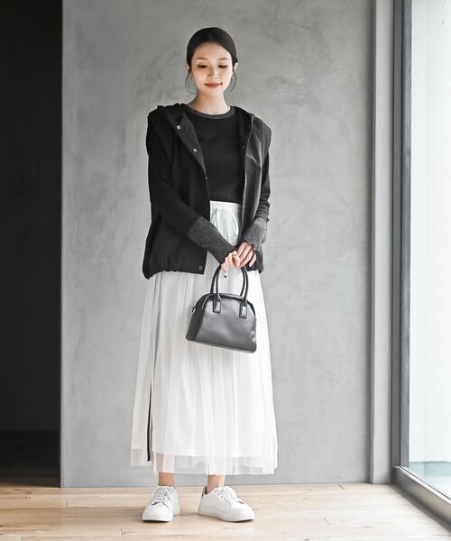 rps（アールピーエス）の「ナイロンフードベスト（ベスト・レディース・チャコールグレー/ブラック/ライトカーキ・フリー）」の19枚目の写真