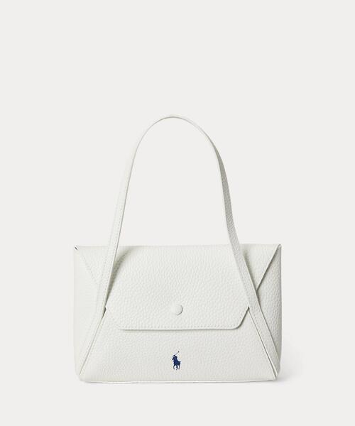 POLO RALPH LAUREN(ポロ ラルフ ローレン)の「Polo Play レザー ミニ エンベロープ バッグ(ハンドバッグ・レディース・ホワイト・ONE)」の1枚目の写真