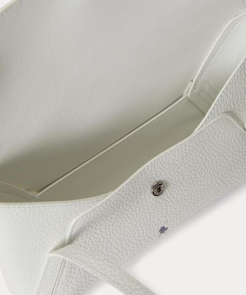 POLO RALPH LAUREN(ポロ ラルフ ローレン)の「Polo Play レザー ミニ エンベロープ バッグ(ハンドバッグ・レディース・ホワイト・ONE)」の9枚目の写真