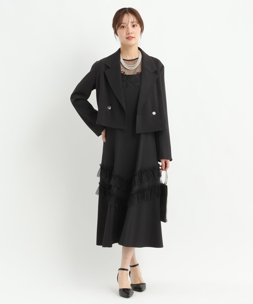 Andemiu（アンデミュウ）の「【3item set】ジャケットセットドレス644002（ドレス・レディース・ライトグレー/ブラック/グリーン系その他6・FREE）」の9枚目の写真