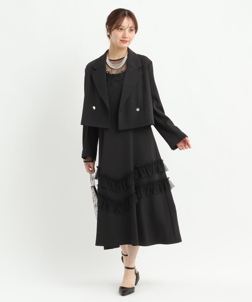 Andemiu（アンデミュウ）の「【3item set】ジャケットセットドレス644002（ドレス・レディース・ライトグレー/ブラック/グリーン系その他6・FREE）」の8枚目の写真