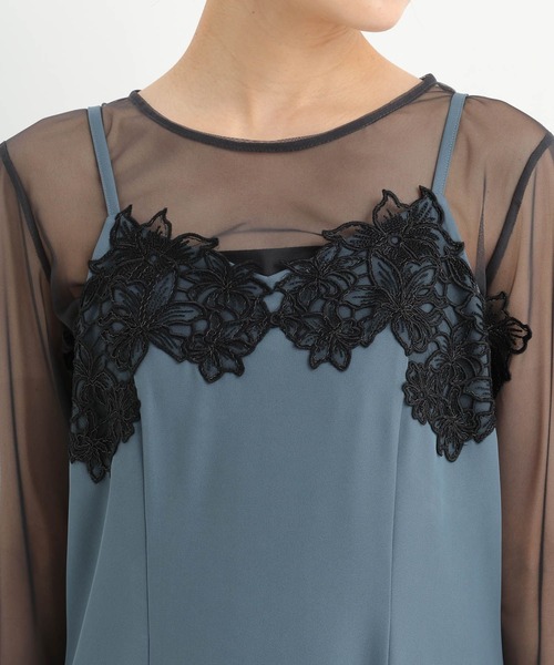 Andemiu（アンデミュウ）の「【3item set】ジャケットセットドレス644002（ドレス・レディース・ライトグレー/ブラック/グリーン系その他6・FREE）」の13枚目の写真