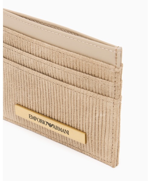 EMPORIO ARMANI（エンポリオアルマーニ）の「【エンポリオ アルマーニ】ASV カードホルダー エンボススエード（名刺入れ・メンズ・ブラウン系その他/グレイッシュベージュ・FREE）」の6枚目の写真