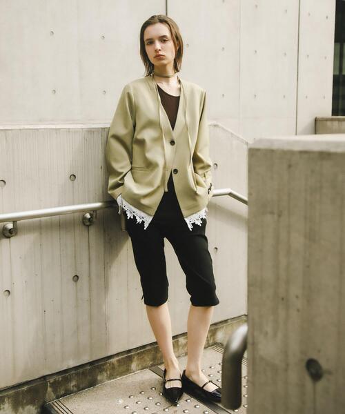 SENSE OF PLACE by URBAN RESEARCH（センスオブプレイスバイアーバンリサーチ）の「アシメネックカップツキキャミソール（キャミソール・レディース・ブラウン/ライトブルー/ブラック・ONE）」の7枚目の写真