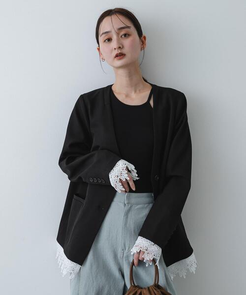 SENSE OF PLACE by URBAN RESEARCH（センスオブプレイスバイアーバンリサーチ）の「アシメネックカップツキキャミソール（キャミソール・レディース・ブラウン/ライトブルー/ブラック・ONE）」の12枚目の写真