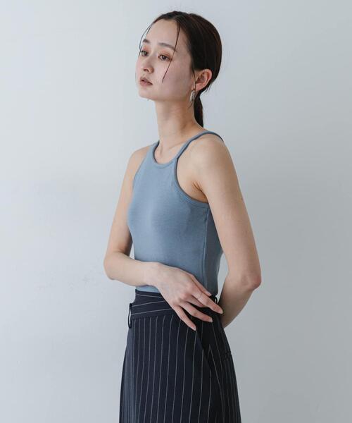 SENSE OF PLACE by URBAN RESEARCH（センスオブプレイスバイアーバンリサーチ）の「アシメネックカップツキキャミソール（キャミソール・レディース・ブラウン/ライトブルー/ブラック・ONE）」の18枚目の写真