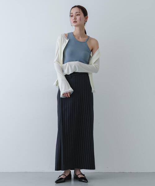 SENSE OF PLACE by URBAN RESEARCH（センスオブプレイスバイアーバンリサーチ）の「アシメネックカップツキキャミソール（キャミソール・レディース・ブラウン/ライトブルー/ブラック・ONE）」の19枚目の写真