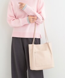 SHOO・LA・RUE | 【A4/軽量】多ポケットでらくらく収納 つまみハンドルトートバッグ(トートバッグ)