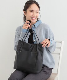 SHOO・LA・RUE | 【A4/軽量】多ポケットでらくらく収納 つまみハンドルトートバッグ(トートバッグ)